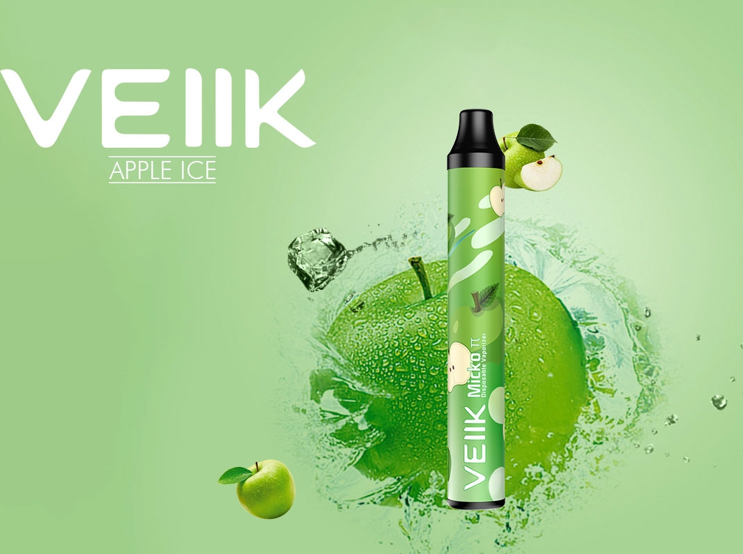 VEIIK Micko Pie 600 Puffs - アップル アイス：2025年日本の電子煙市場をリードする一口