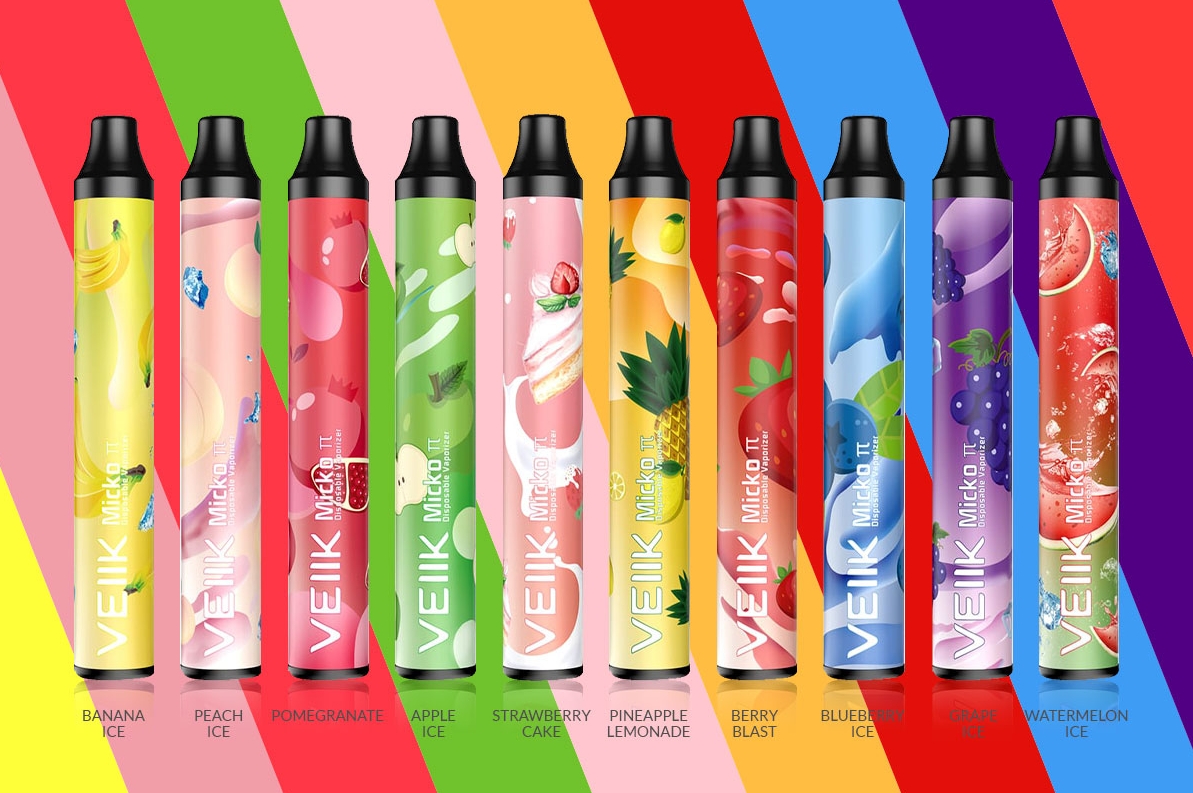 VEIIK Micko Pie 600 Puffs - アップル アイス：2025年日本の電子煙市場をリードする一口